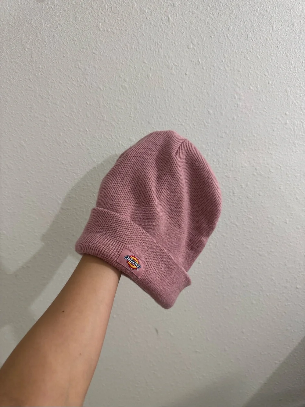 Pink dickies beanie